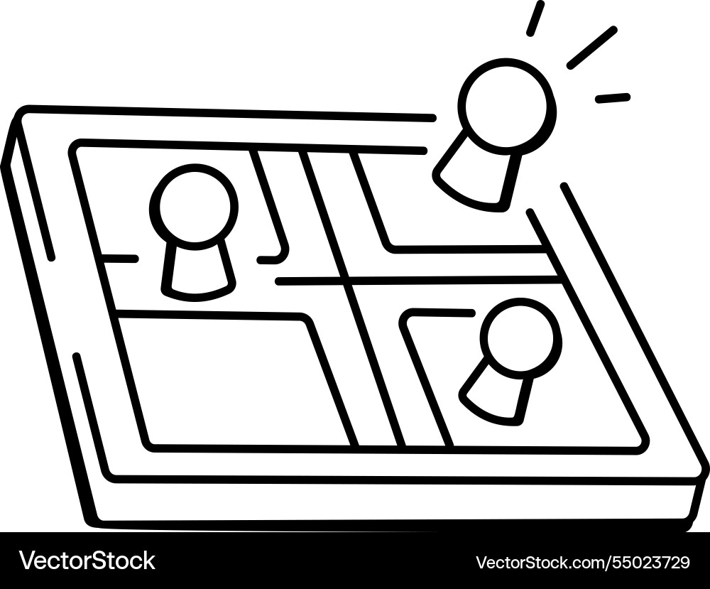Toss game icon in doodle style Vector Image