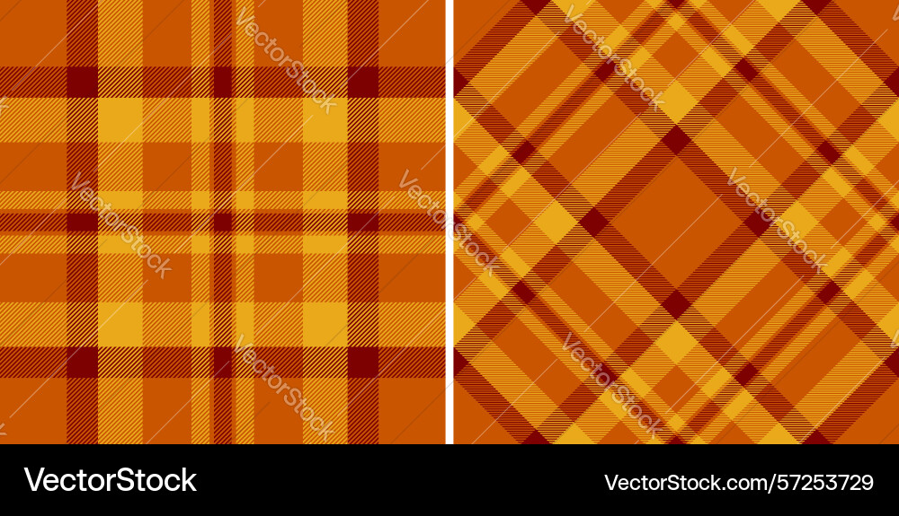 Warm inviting textile patterns two variations Vector Image