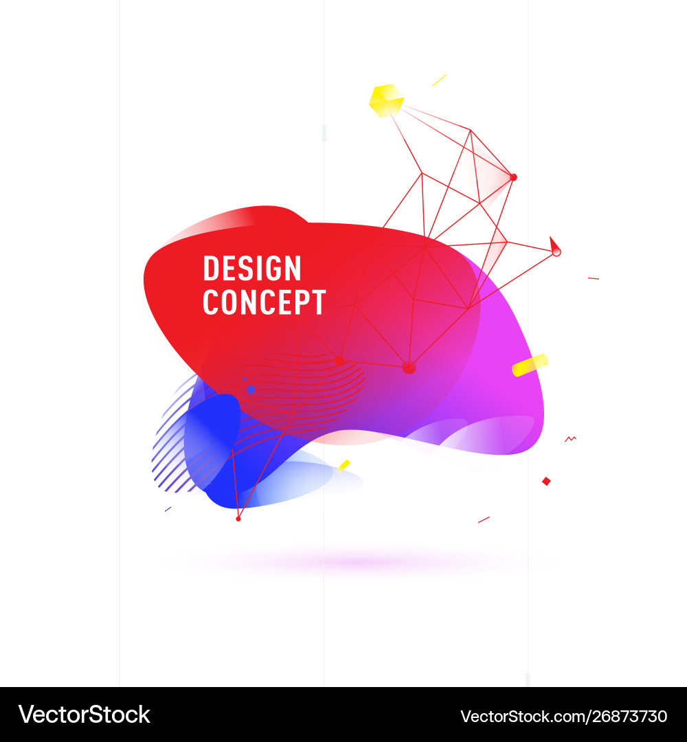 Abstract graphic background dynamic color shapes Abstract graphic background dynamic color shapes Vector Image