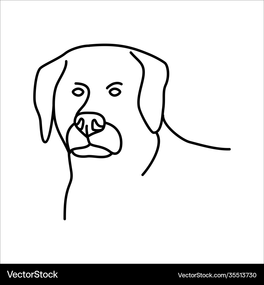 Animal dog icon design clip art line Animal dog icon design clip art line vector image