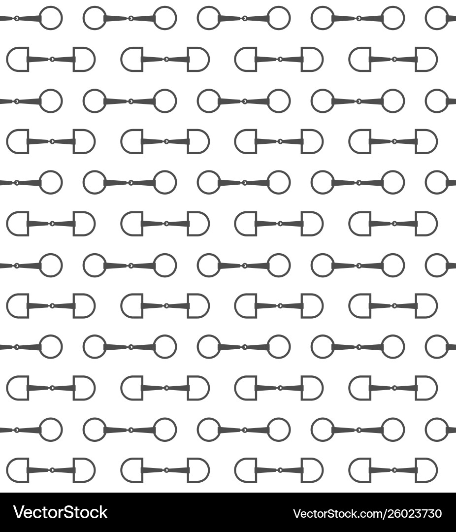 Equestrian Bit Pattern vector image