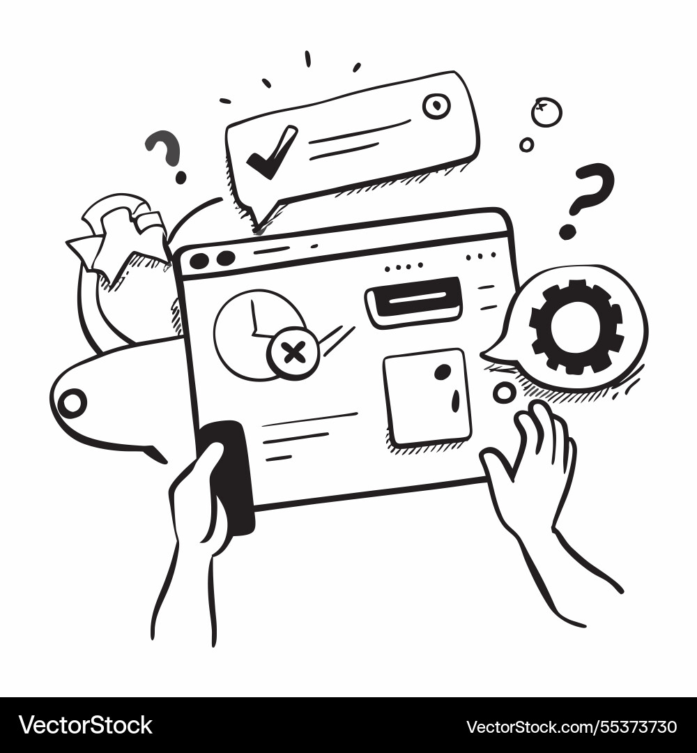 Faq support with knowledge base concept Faq support with knowledge base concept Vector Image