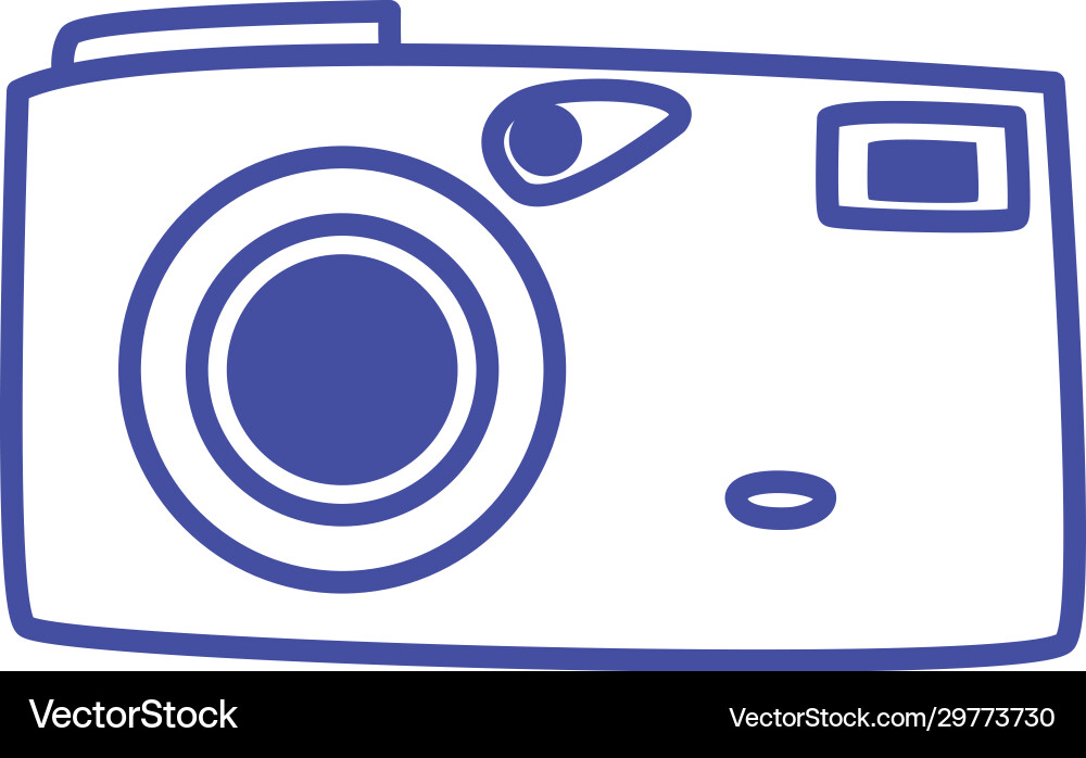 Isolated camera device line style icon Vector Image