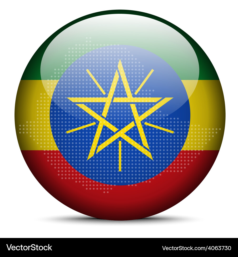 Map with dot pattern on flag button of federal vector image