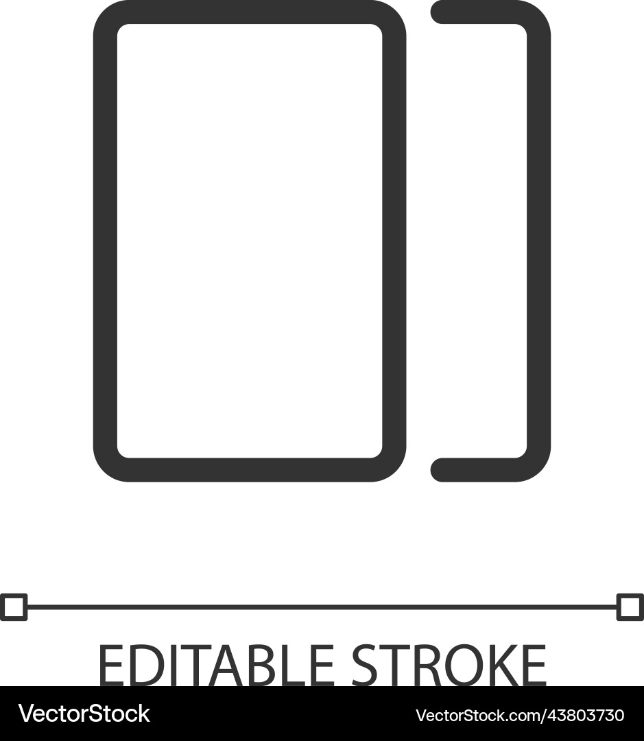 Overlay pixel perfect linear ui icon Overlay pixel perfect linear ui icon vector image