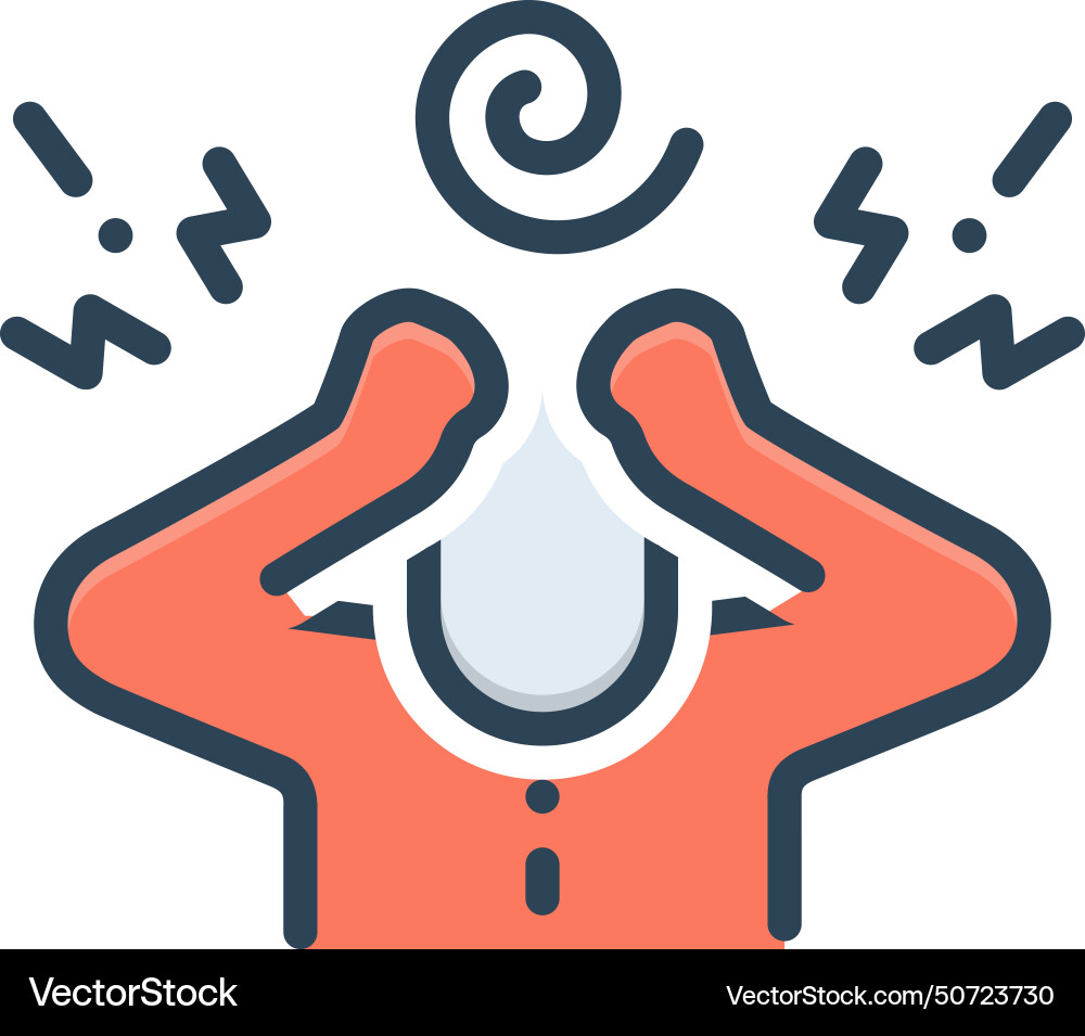 Panic attack Royalty Free Vector Image - VectorStock