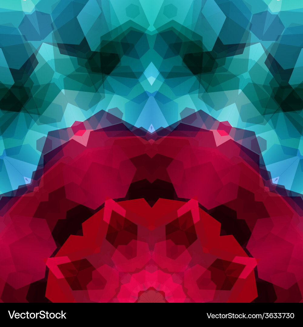 Retro pattern made of hexagonal shapes mosaic vector image