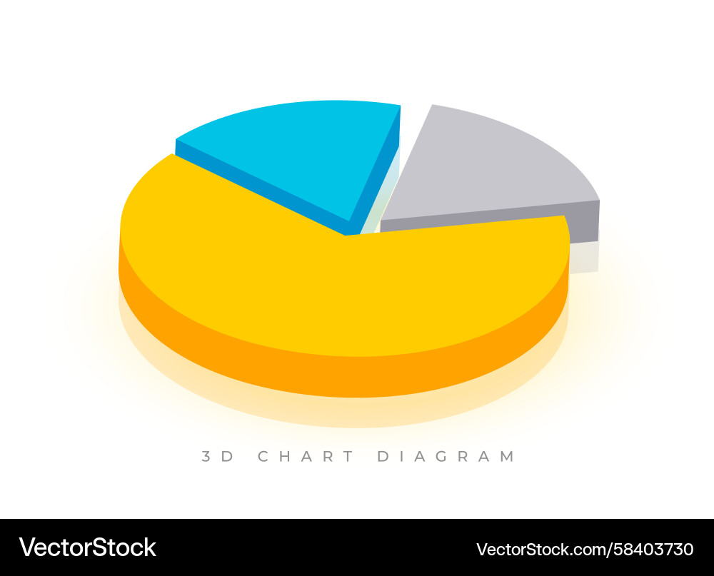 Workflow Pie Chart Diagram Vector Image