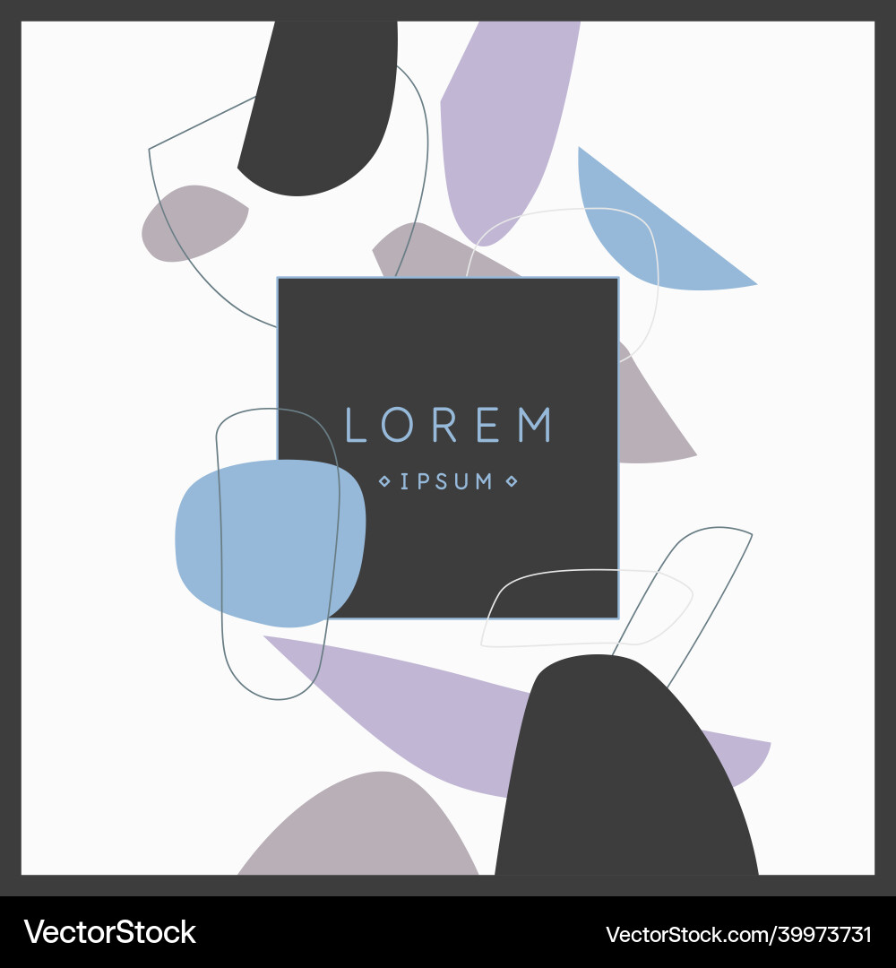Abstract composition of various shapes and lines Abstract composition of various shapes and lines vector image