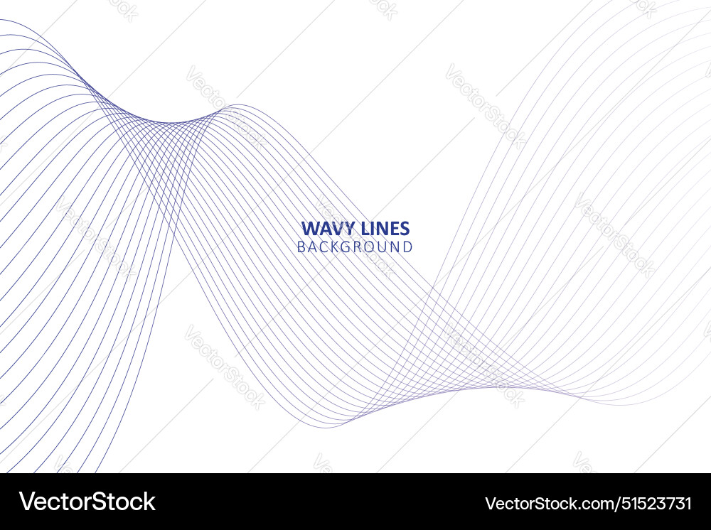 Abstract smooth motion lines background vector image