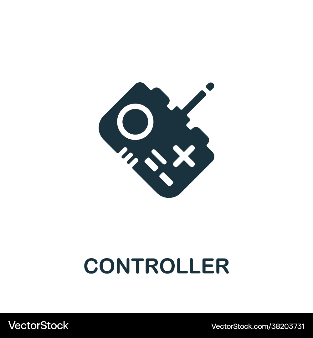 Controller icon monochrome simple element from Controller icon monochrome simple element from vector image