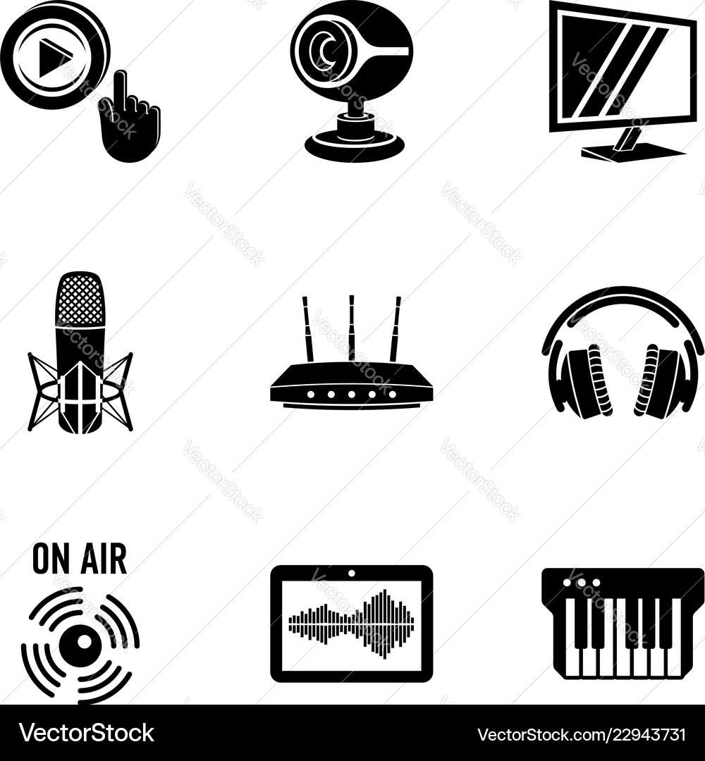Eyesight icons set simple style Eyesight icons set simple style Vector Image