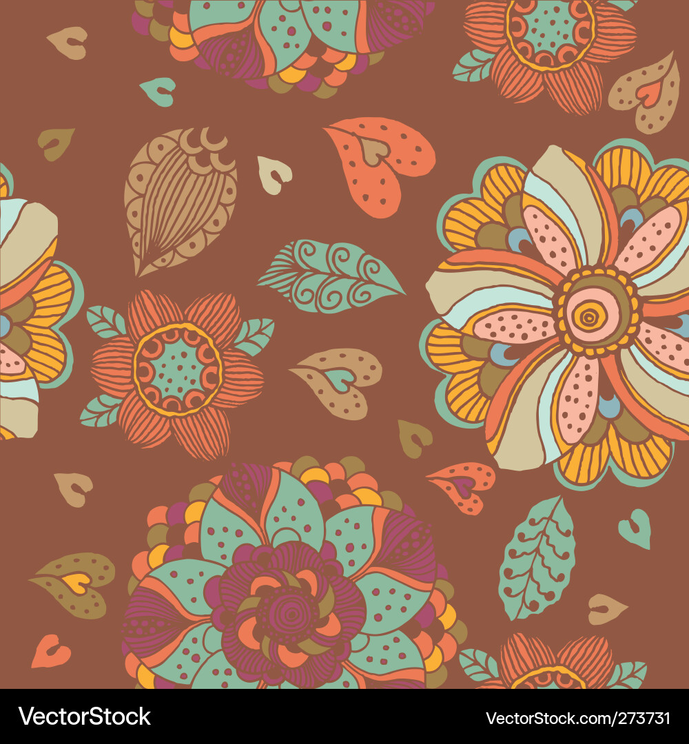 Floral Seamless Pattern vector image