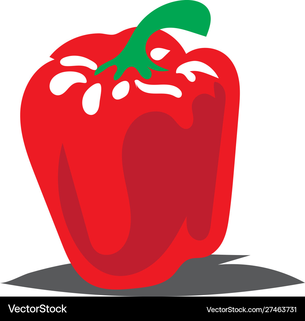 Fresh paprika vegetables logo designs icon – Royalty-Free Vector |  VectorStock, image size:1000x1051