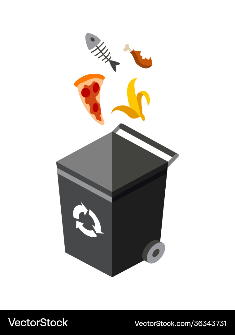 Mülleimer zum Sortieren von Recyclingelementen Mülleimer zum Sortieren von Recyclingelementen vektorbild