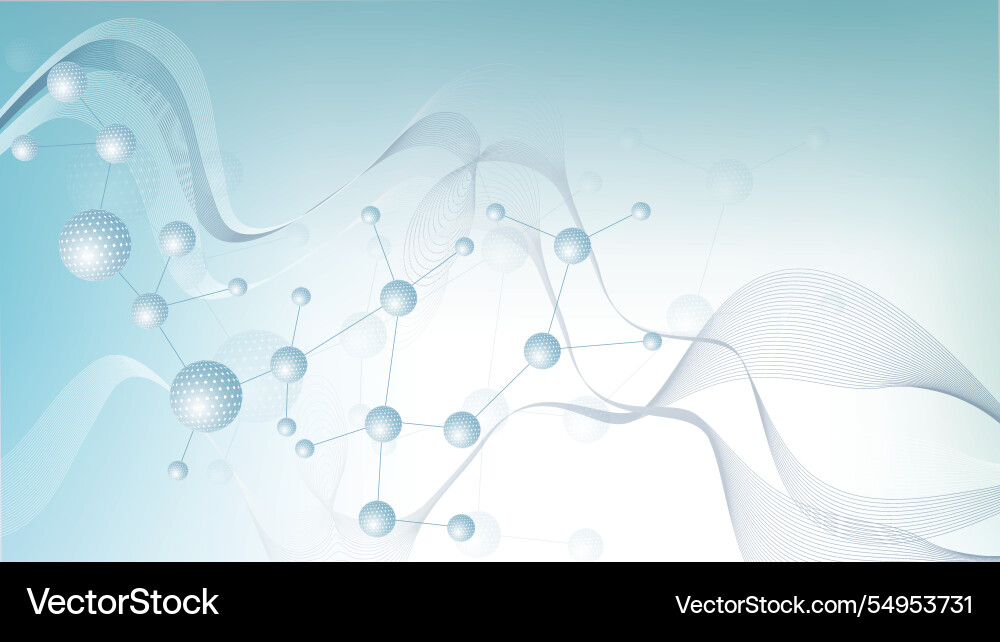 Modern abstract molecules structure for science Modern abstract molecules structure for science vector image