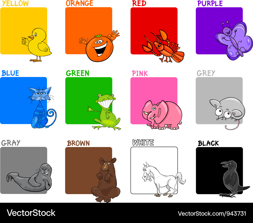 Primary Colors Learning Set Vector Image