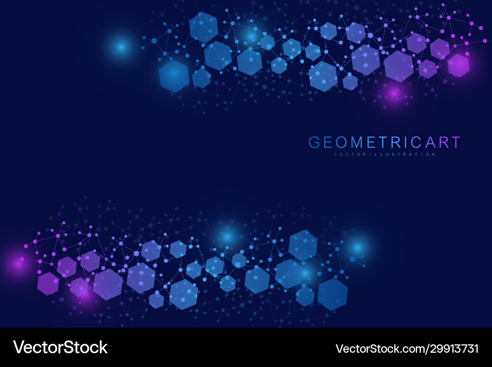 Science network pattern connecting lines and dots Science network pattern connecting lines and dots vector image
