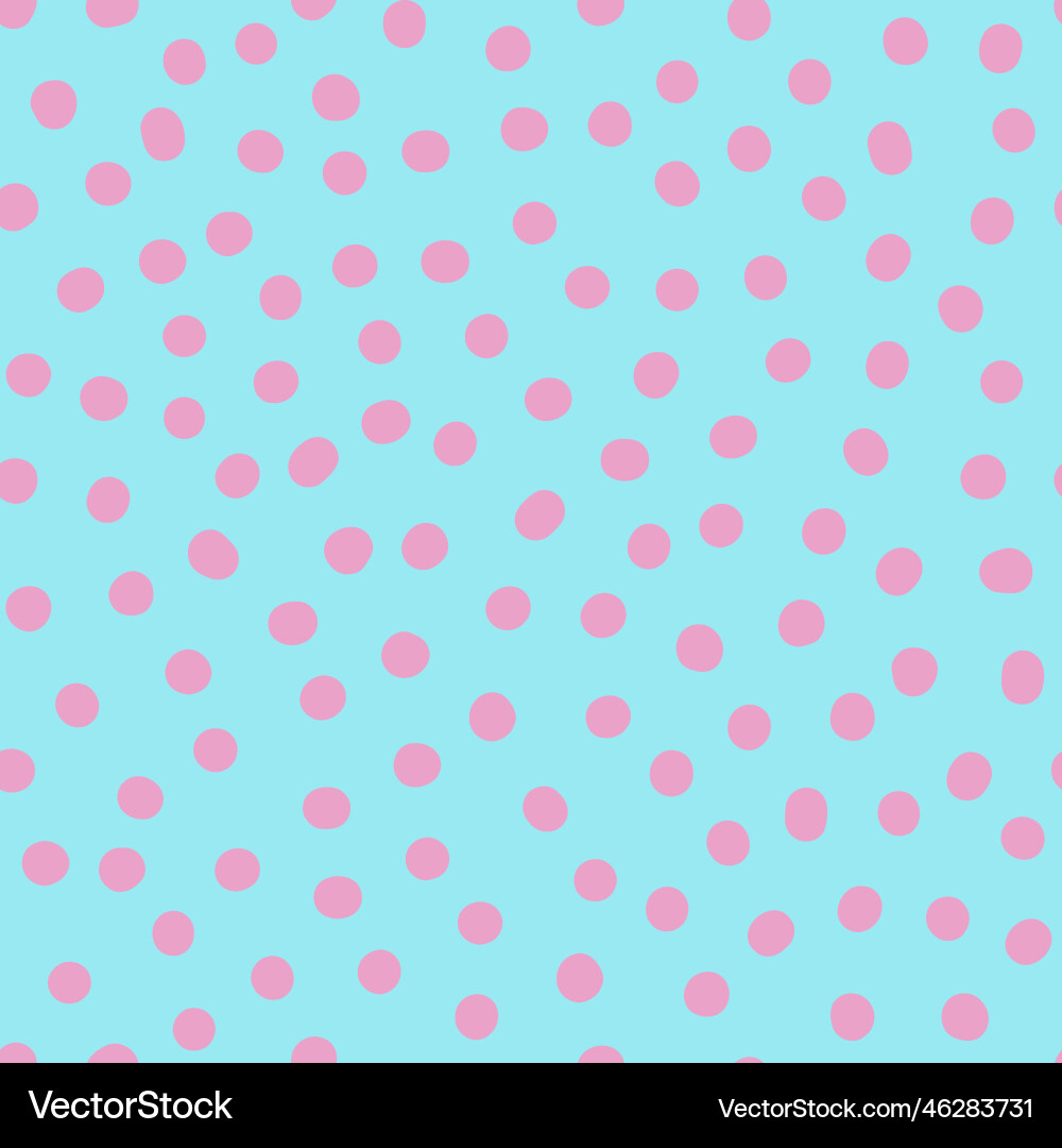Seamless polka dots pattern abstract background vector image