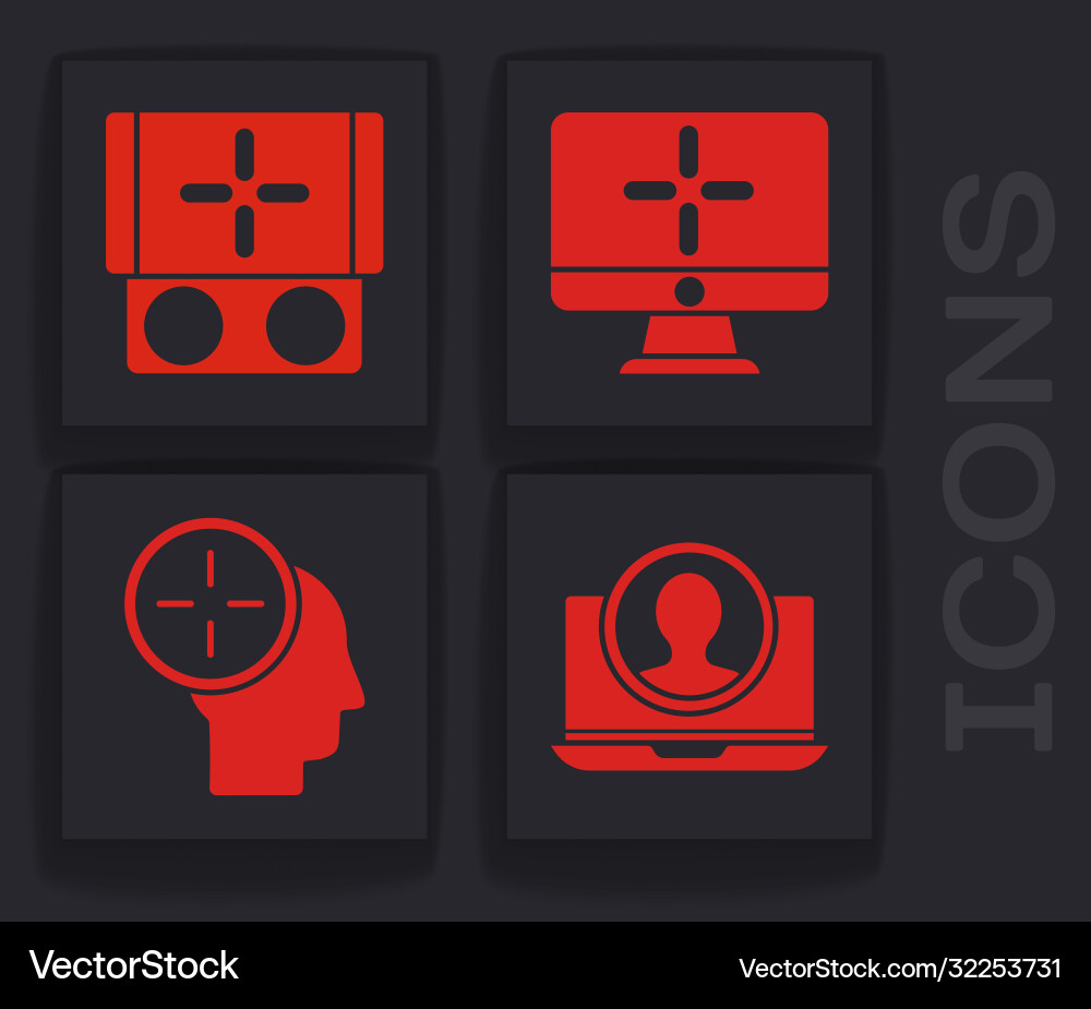Set create account screen portable video game Set create account screen portable video game vector image