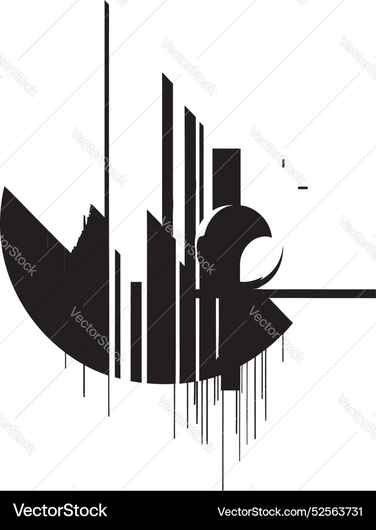 Shadowed structures elegant architecture graphic Shadowed structures elegant architecture graphic Vector Image