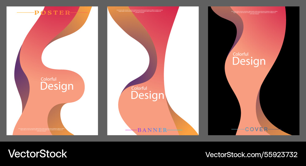 Abstract gradient design template the idea vector image