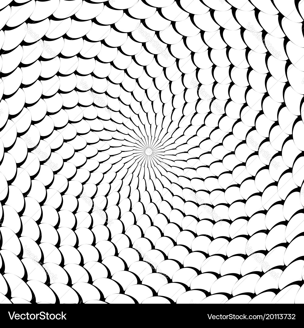 Abstract Radial Swirl Pattern Vector Image