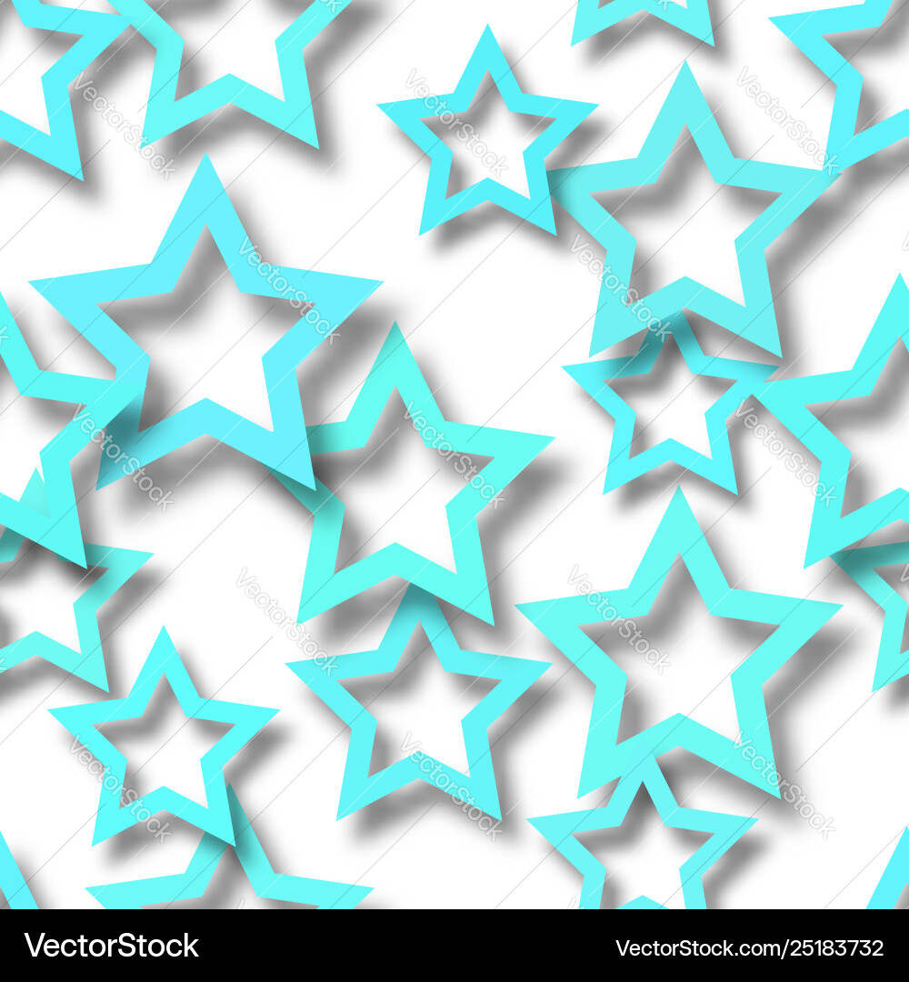 Abstract seamless pattern stars with shadows Abstract seamless pattern stars with shadows vector image