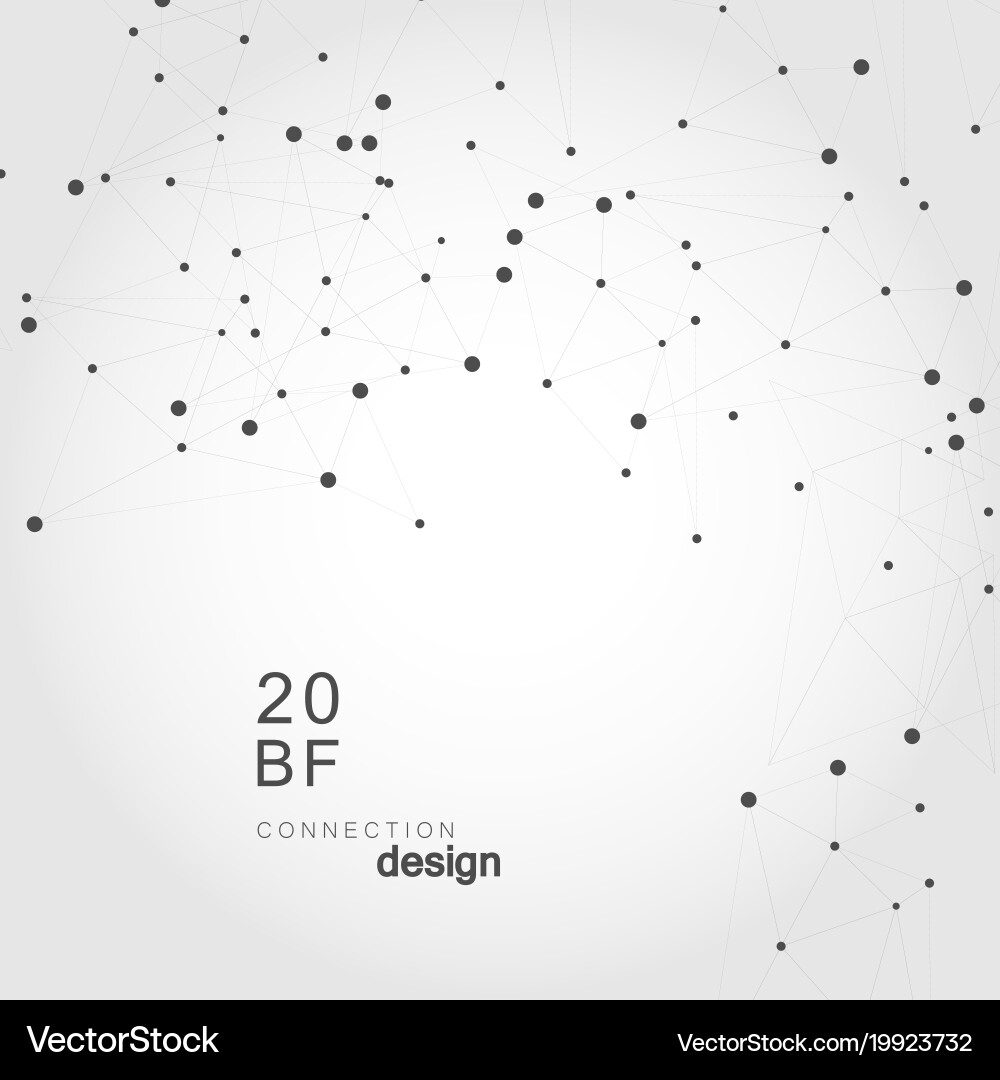 Abstract technology structure network polygonal Vector Image