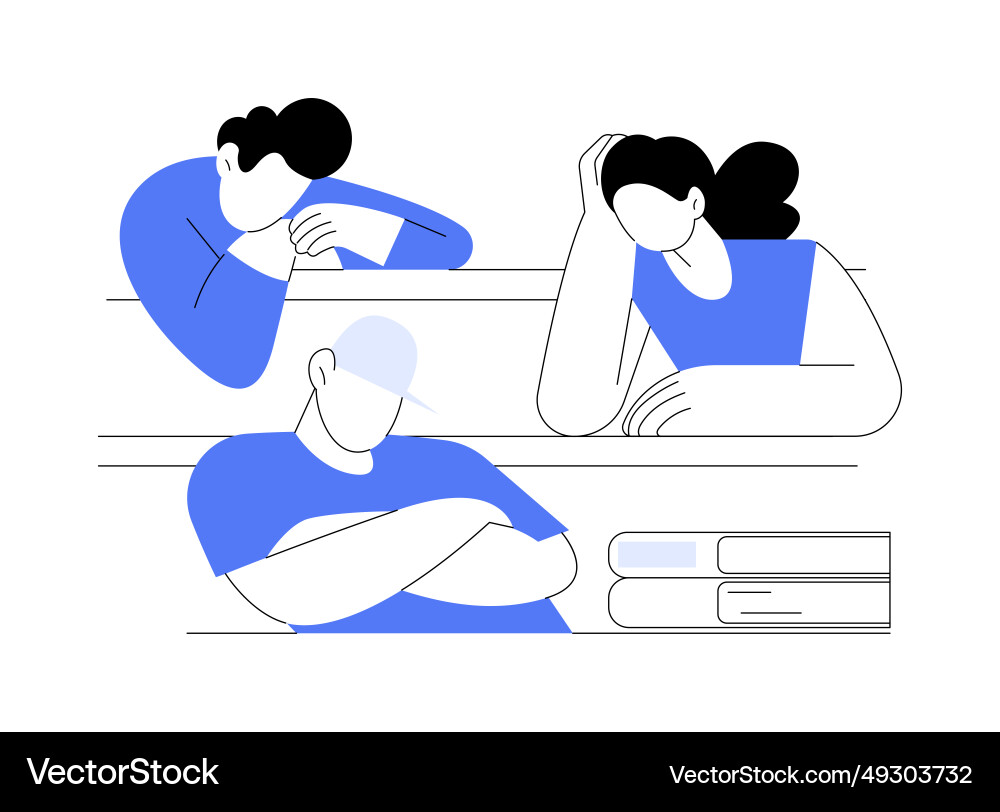 Boring lecture isolated cartoon Boring lecture isolated cartoon vector image