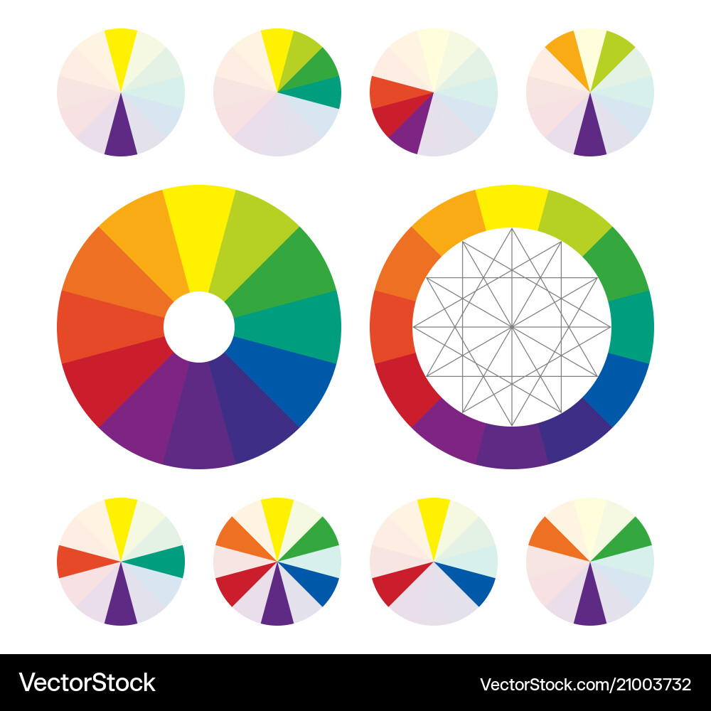 Complementary Color Schemes vector image