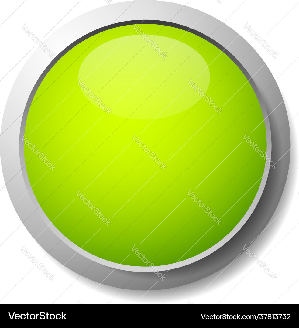 Empty Circle Button Icon Vector Image