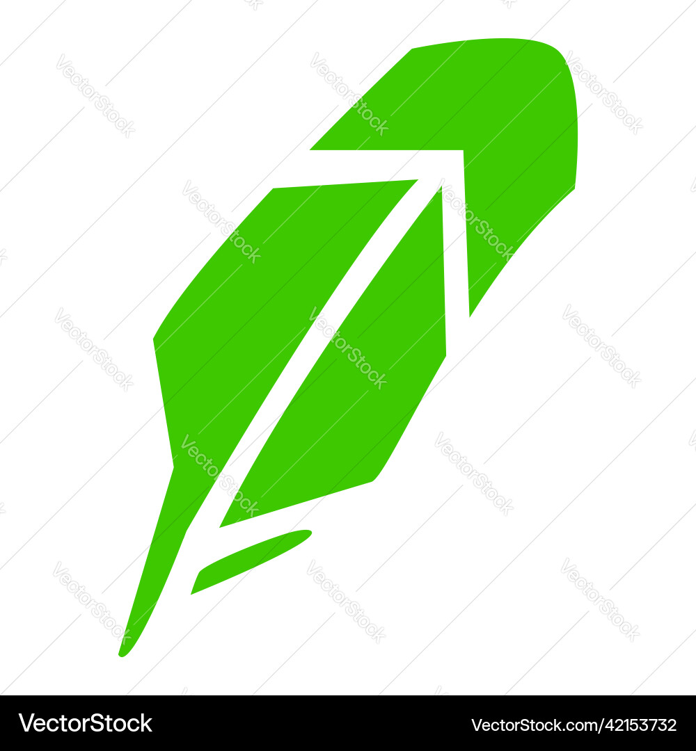 Robinhood cryptocurrency stock market logo – Royalty-Free Vector |  VectorStock