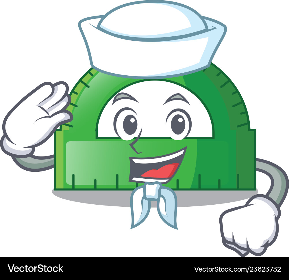 Sailor protactor in on the character shape Sailor protactor in on the character shape vector image
