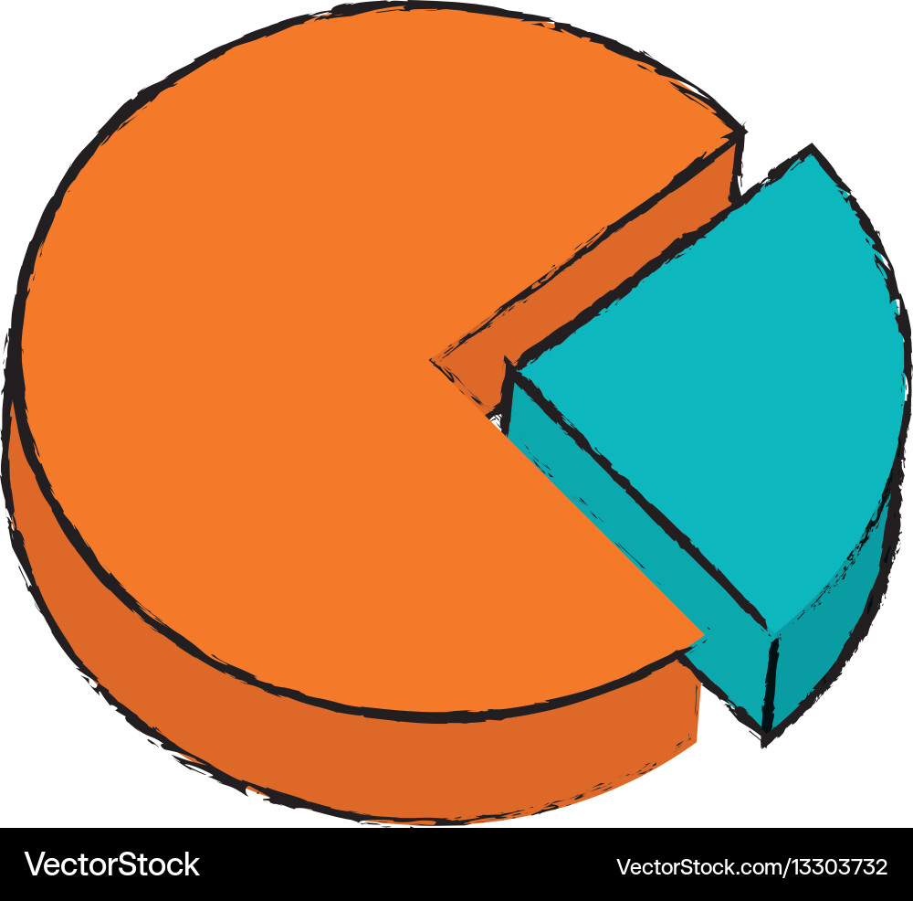 Statistic graph report Vector Image