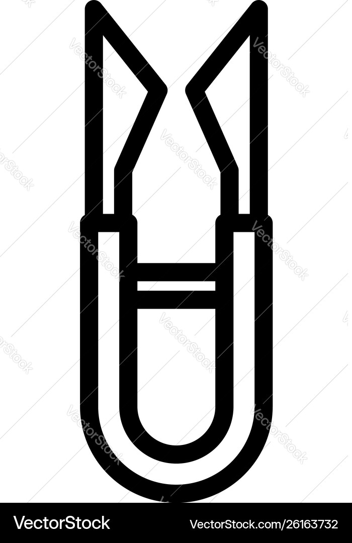 Tailor scissors icon outline style Tailor scissors icon outline style vector image