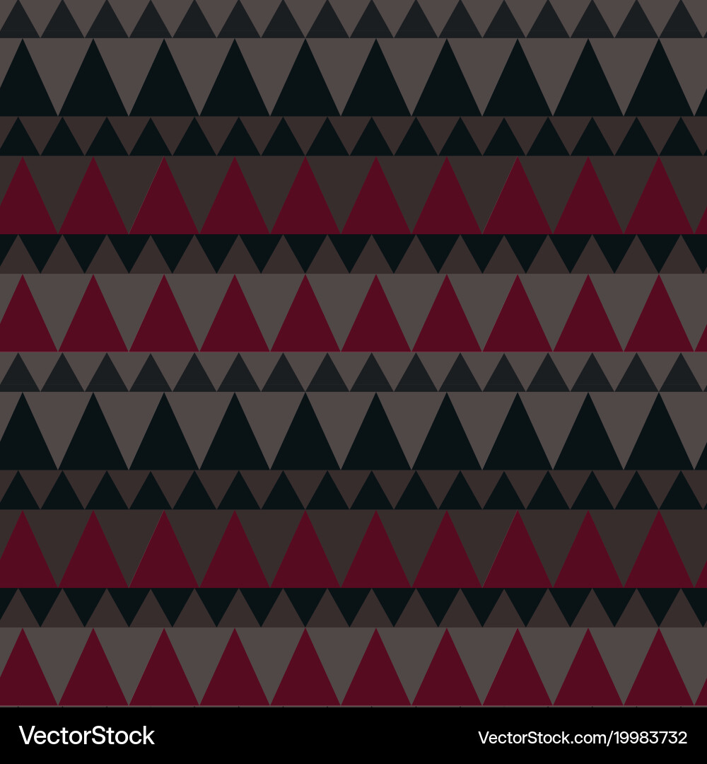 Triangular forest mountain seamless pattern vector image