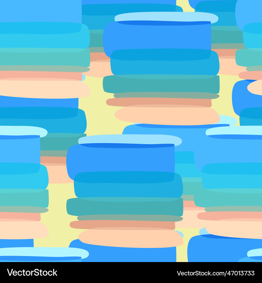 Abstract Summer Seashell Pattern Vector Image