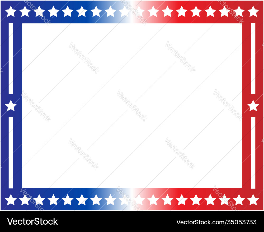 Amerikanische Flagge Symbole Grenze Amerikanische Flagge Symbole Grenze vektorbild