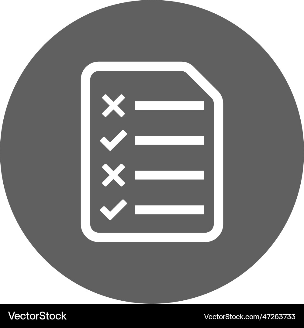 Checking checklist report seo icon Vector Image