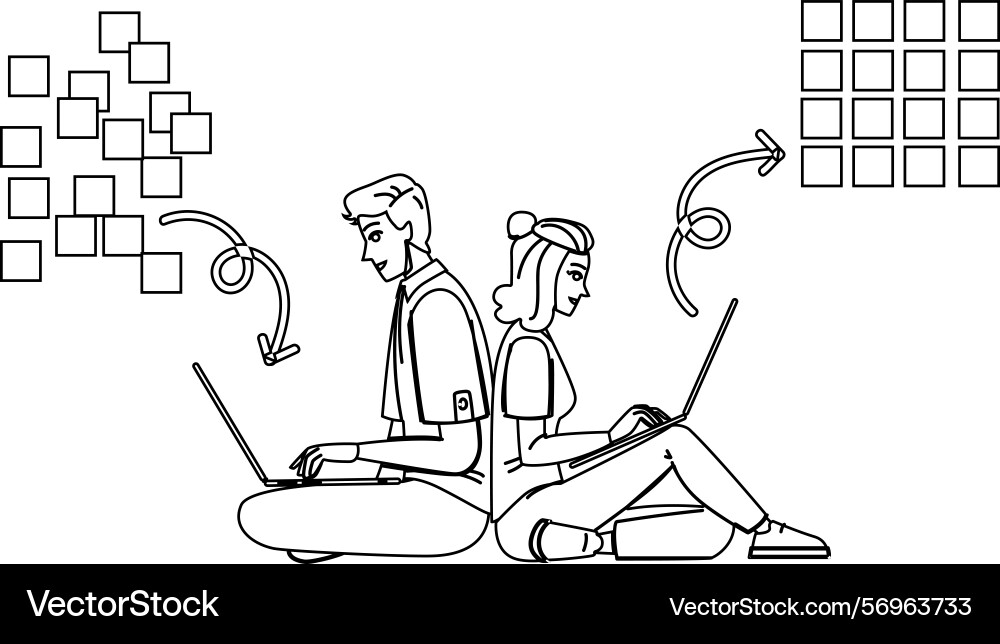 Code Schema Markup vektorbild