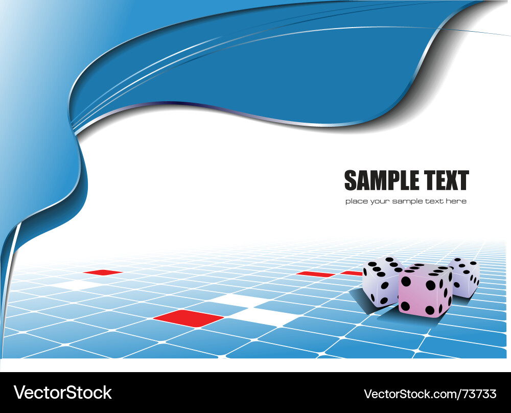 Geometric Dice Pattern Background vector image