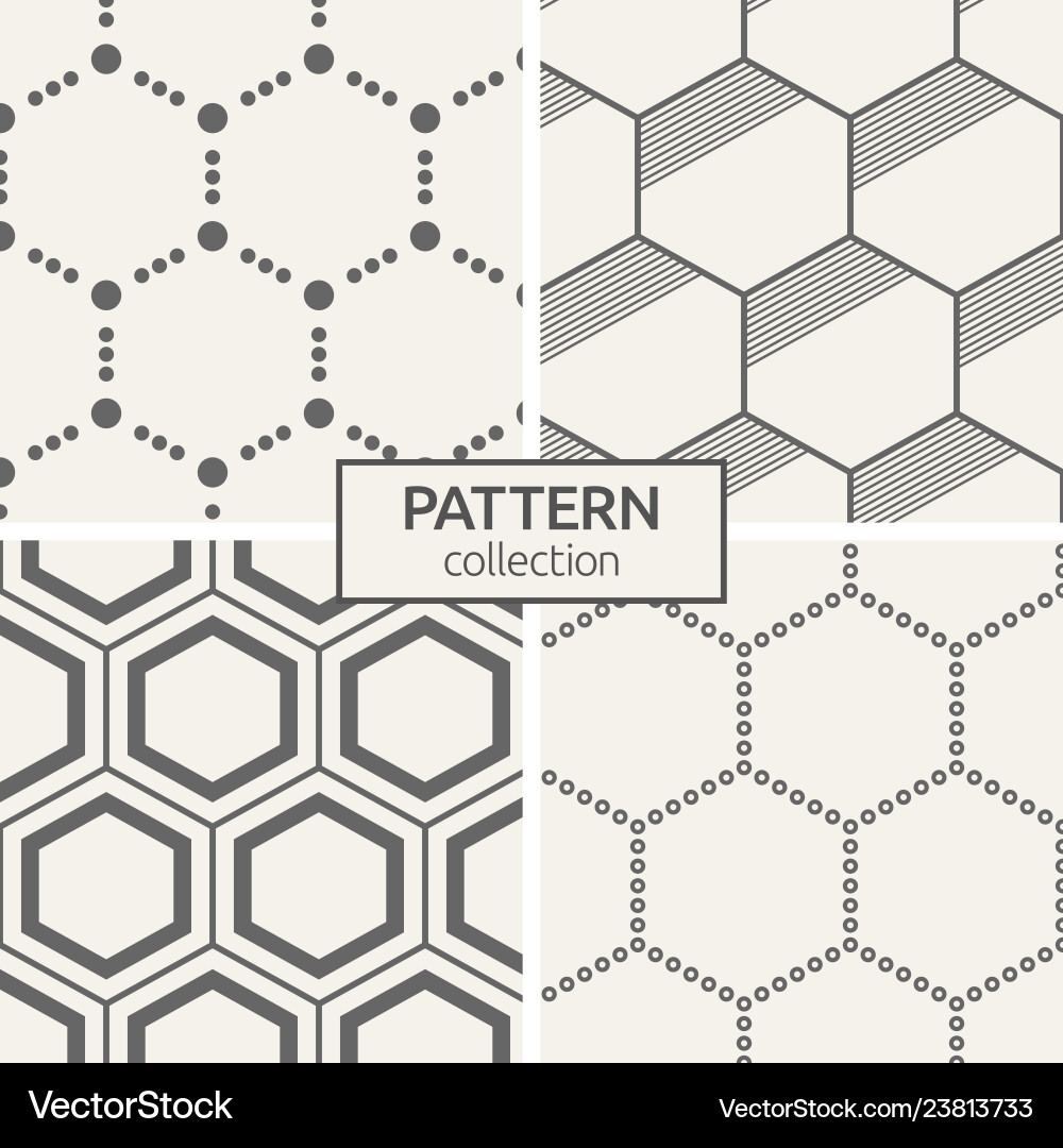 Set of four seamless patterns Set of four seamless patterns vector image