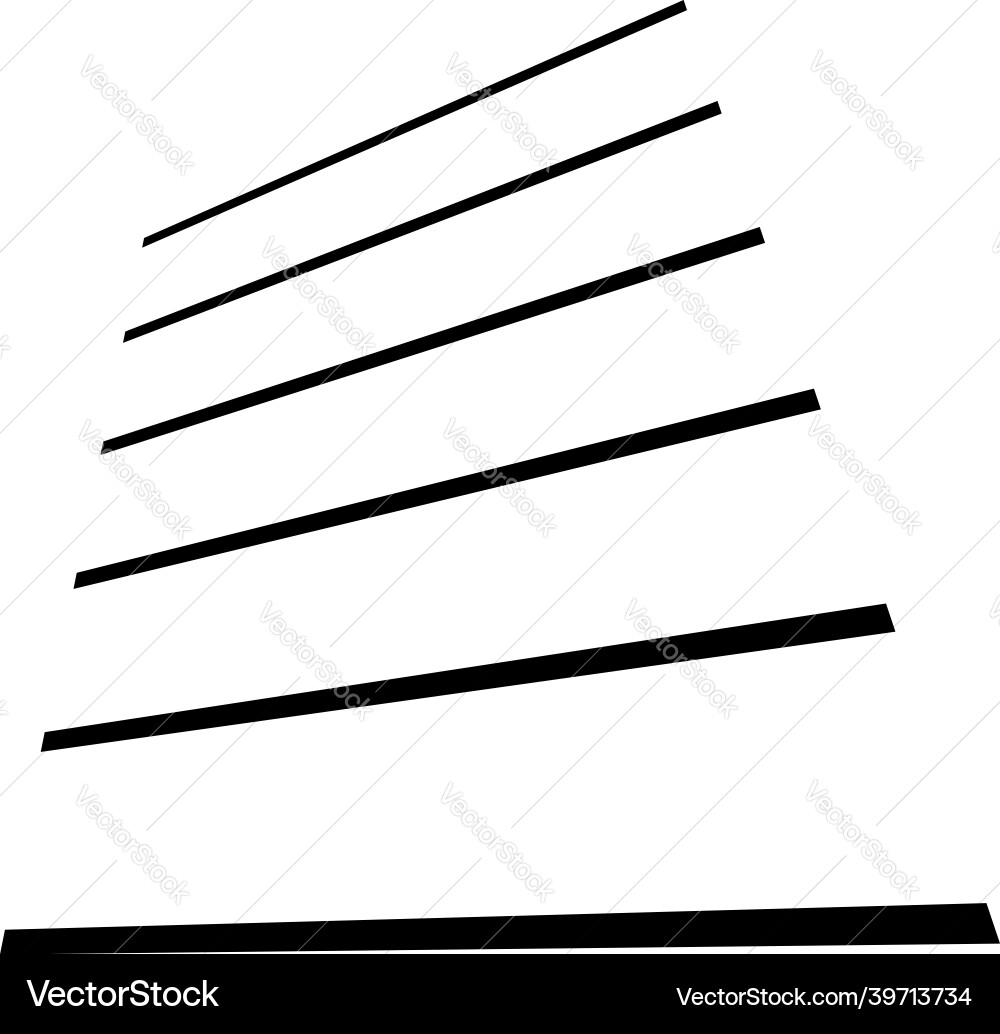 3d straight parallel dynamic irregular lines 3d straight parallel dynamic irregular lines vector image