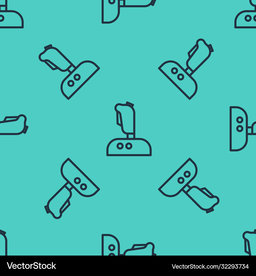 Black line joystick for arcade machine icon Black line joystick for arcade machine icon vector image