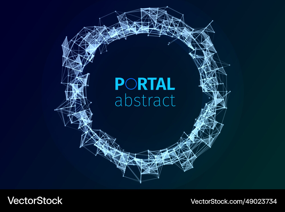 Digital plexus of glowing lines and dots Digital plexus of glowing lines and dots Vector Image