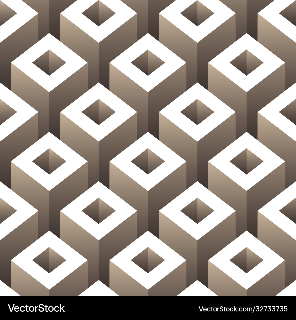 Abstract 3d seamless pattern Vector Image