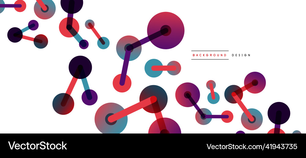 Abstract background round dots connected by lines Abstract background round dots connected by lines Vector Image