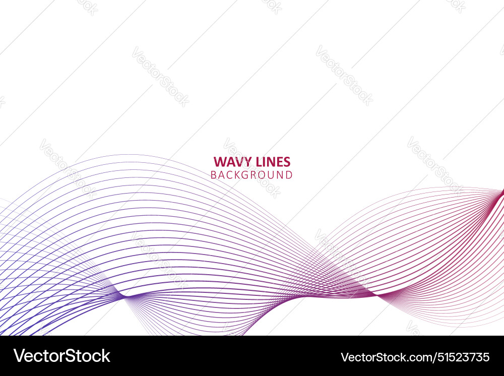 Abstract smooth motion lines background Vector Image
