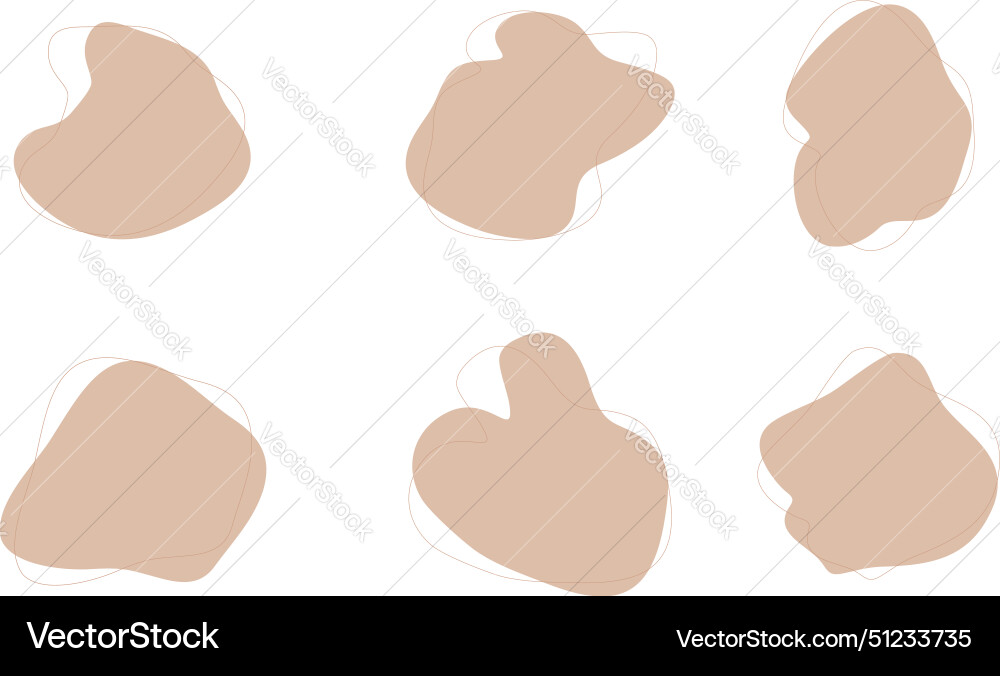 Blobs fluid liquid shapes symbol visual set Blobs fluid liquid shapes symbol visual set Vector Image